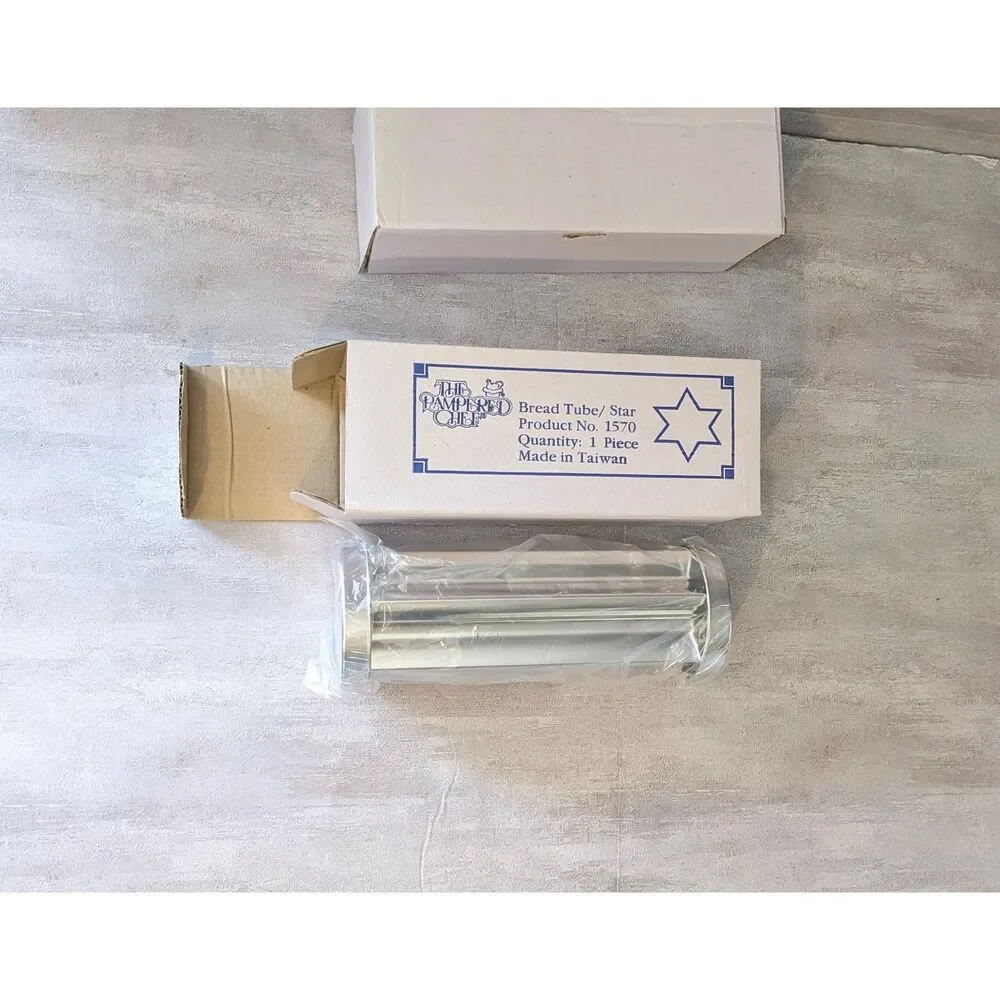 Vintage Pampered Chef Bread Tube Baking Molds NEW